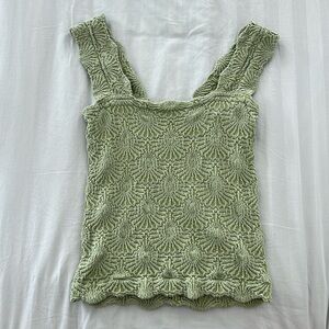 Free People X Intimately Love Letter Cami in Light Green Size M/L